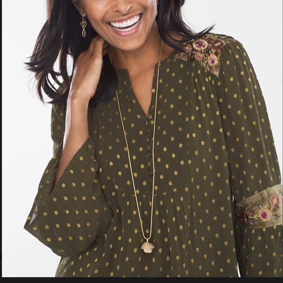 CHICO’S Acorn Briar Ball Long Necklace. With delightful Acorn Shaped Pendant. - Picture 5 of 14